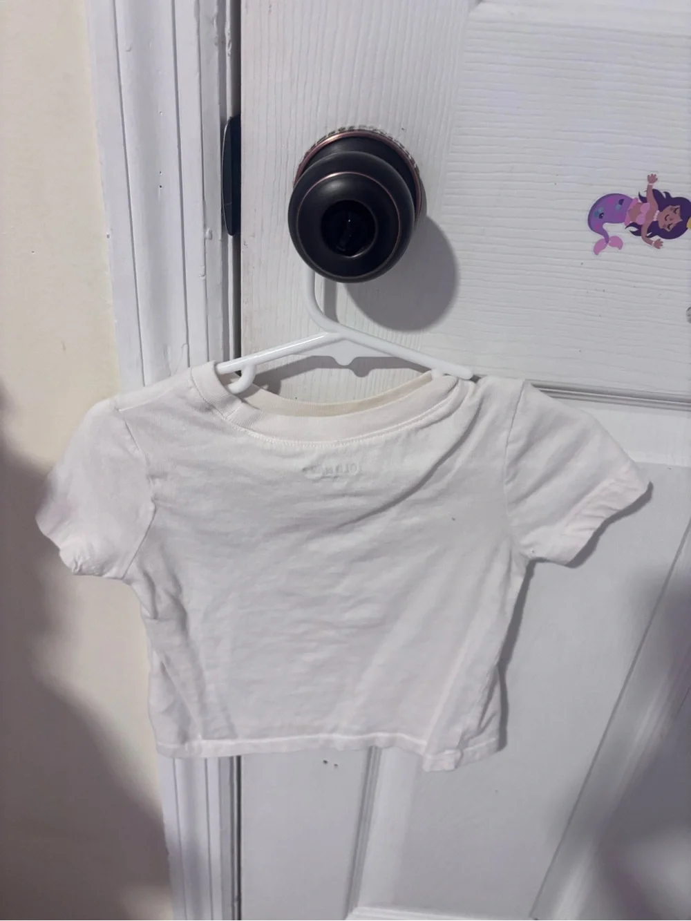 Old Navy Cream Graphic Tee with Floral Cowboy Boots